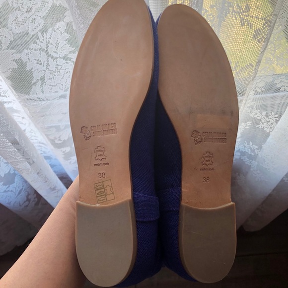 Vintage Inspired Purple Linen Harness Boots - Picture 3 of 3